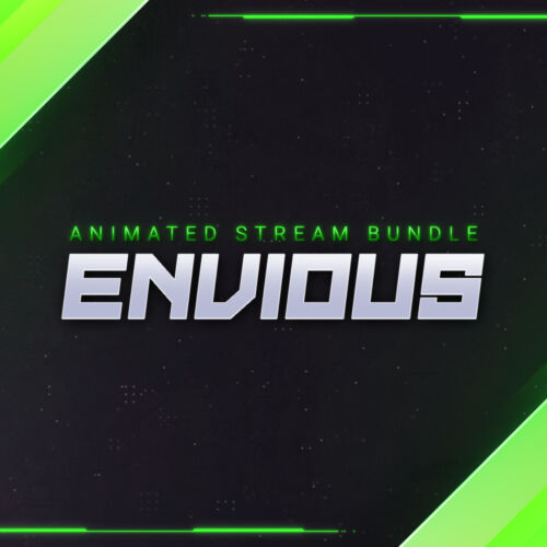 Envious animated Stream Overlay Bundle for Twitch, YouTube and Facebook