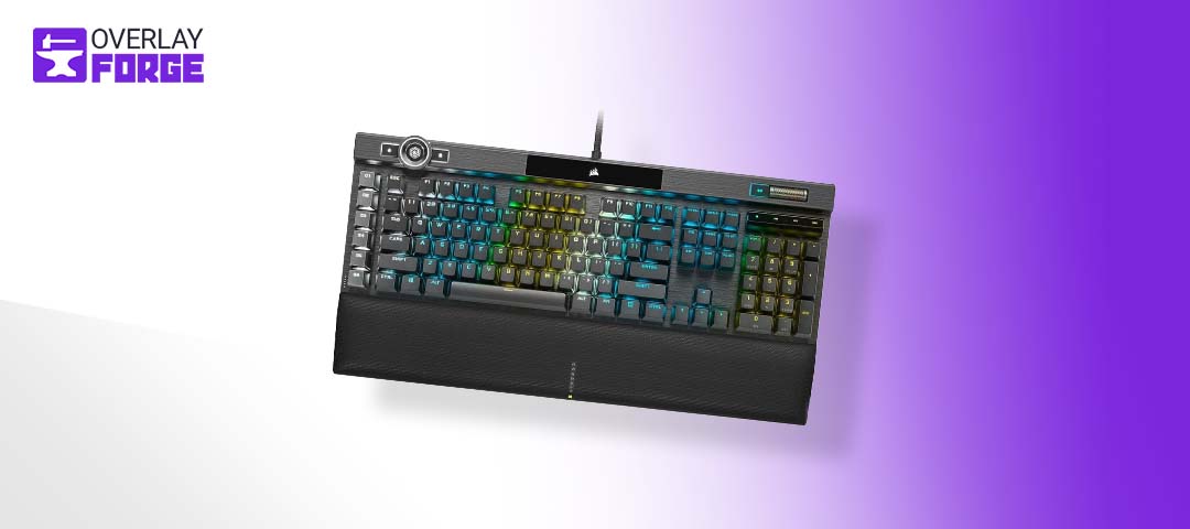 Corsair K100 RGB is one of the best keyboards for live streaming