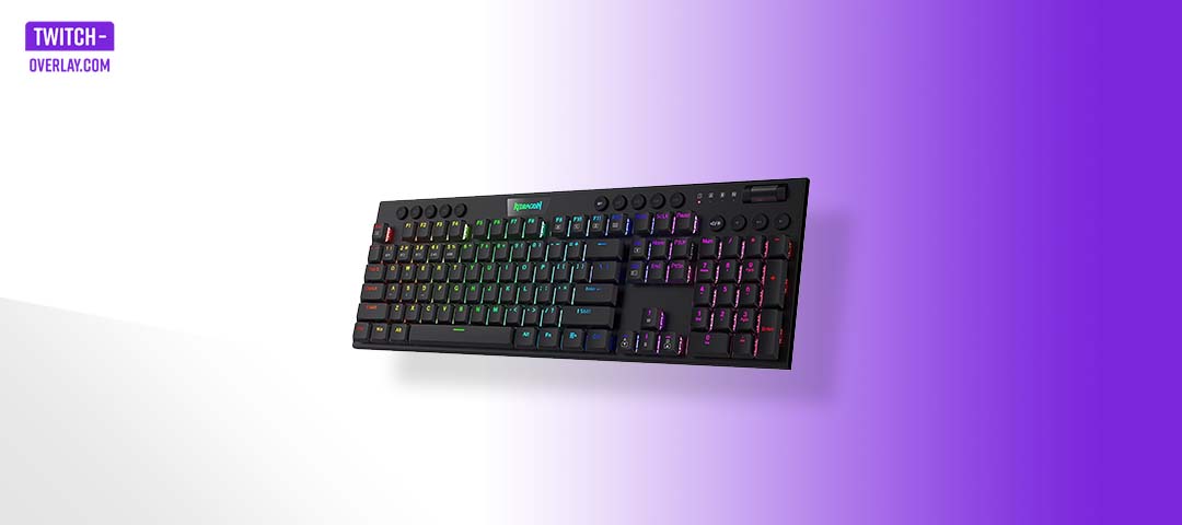 Redragon K618 Horus is one of the best keyboards for live streaming in 2022