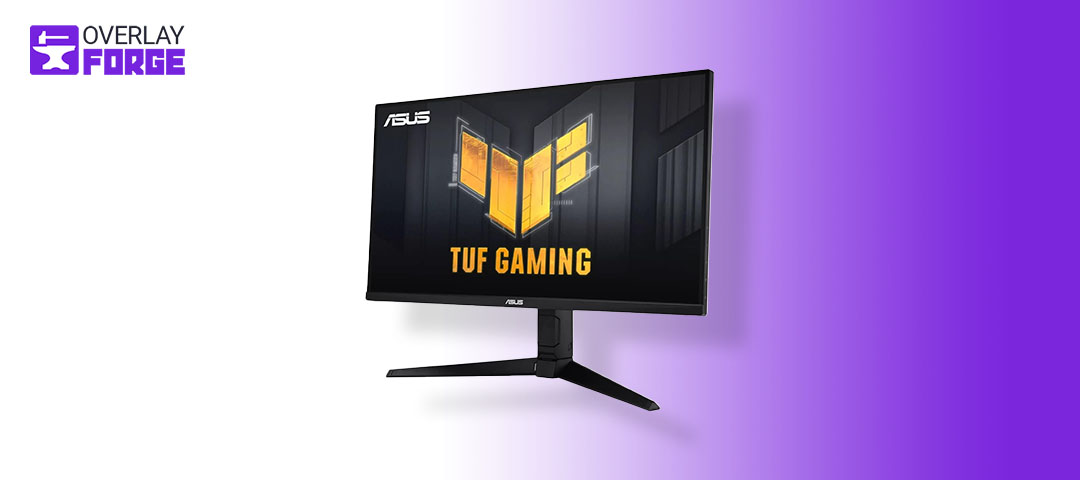 The ASUS TUF Gaming VG28UQL1A from the List of best vertical chat monitors for streaming