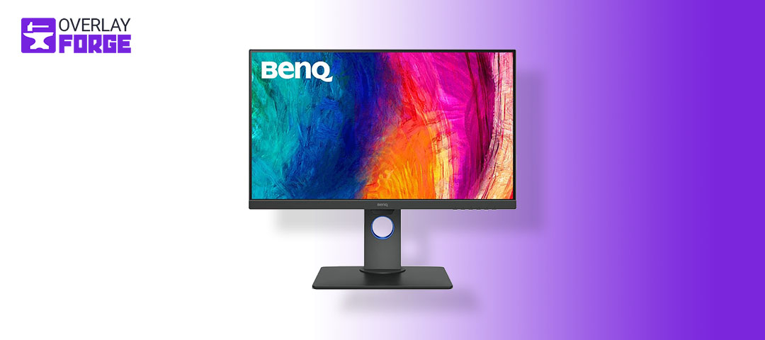 The BenQ PD2700U from the List of best vertical chat monitors for streaming