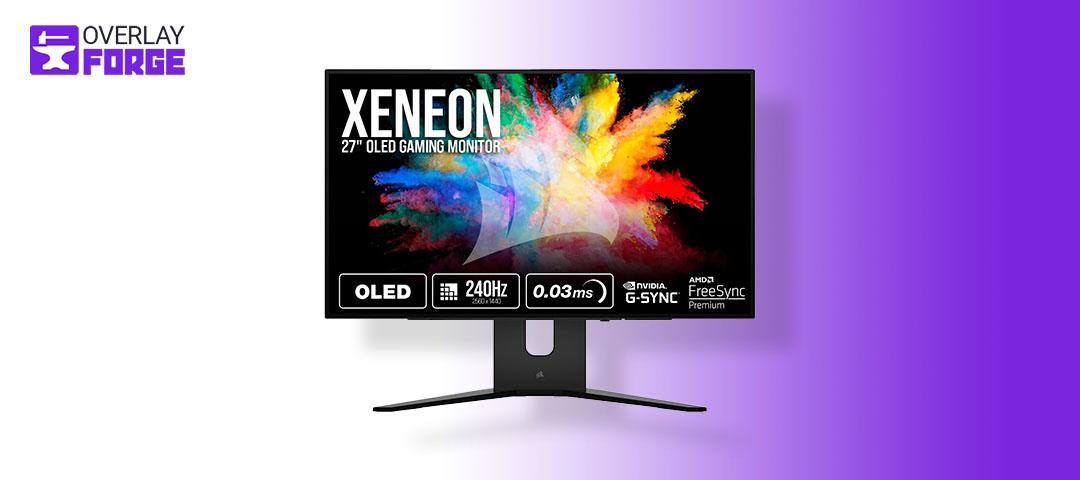 The Corsair XENEON 27QHD240 from the List of best Oled monitors for streaming