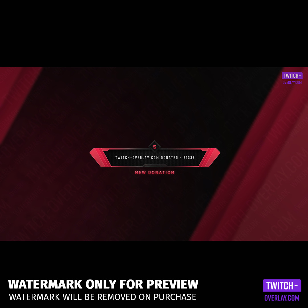 Devotion Stream Overlay Bundle preview of the Stream Alerts