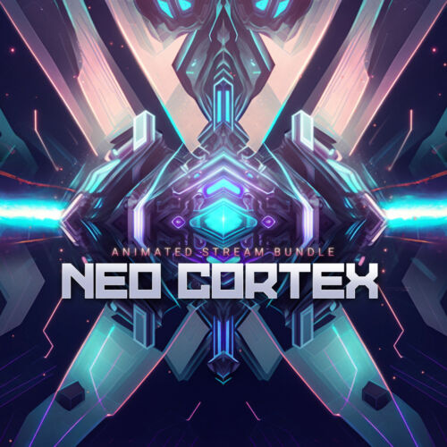 Neo Cortex animiertes Stream Overlay Bundle für Twitch, YouTube und Facebook