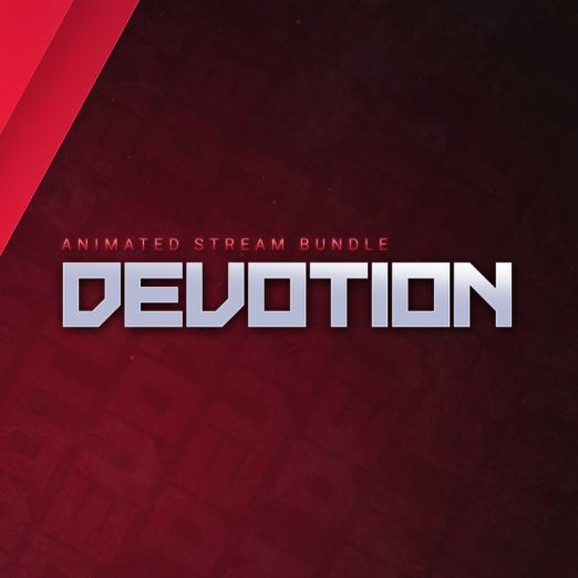 Devotion animiertes Stream Overlay Bundle für Twitch, YouTube und Facebook