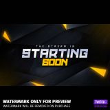 Amber Free Overlay for Twitch and YouTube, preiview of the Stating Screen