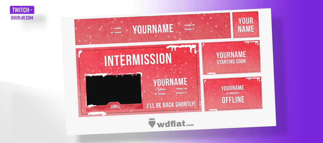 Christmas Frost Free Stream Overlay by Wdflat