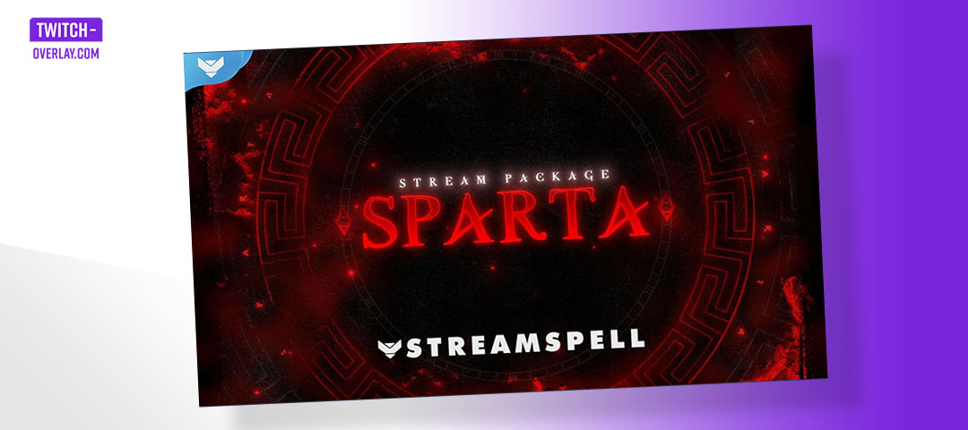 Free Twitch Overlay Sparta by Streamspell