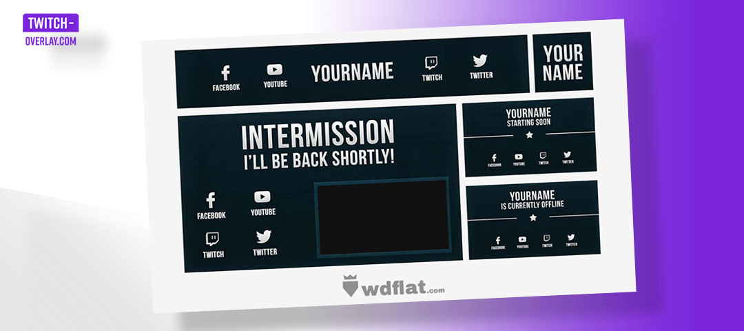 Free Twitch Pack Stars Pack by Wdflat