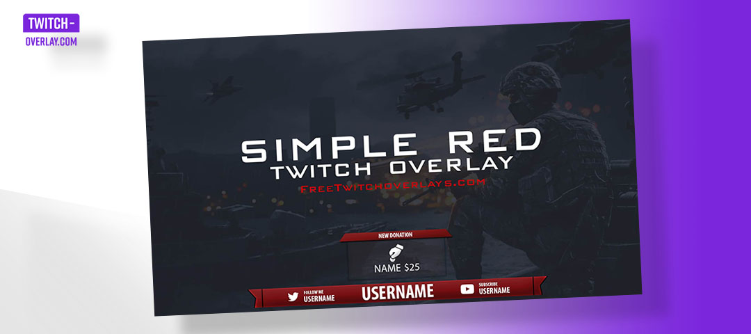 Free Pack Simple Red by FreeTwitchOverlays
