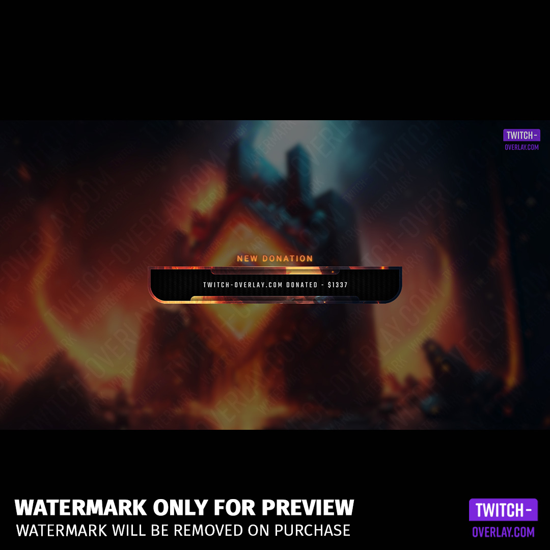 Ancient Forge Stream Overlay Bundle preview of the Stream Alerts