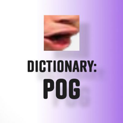 The Pog emote on Twitch, the emote for expressing excitement, hype, or surprise in online conversations and gaming streams.