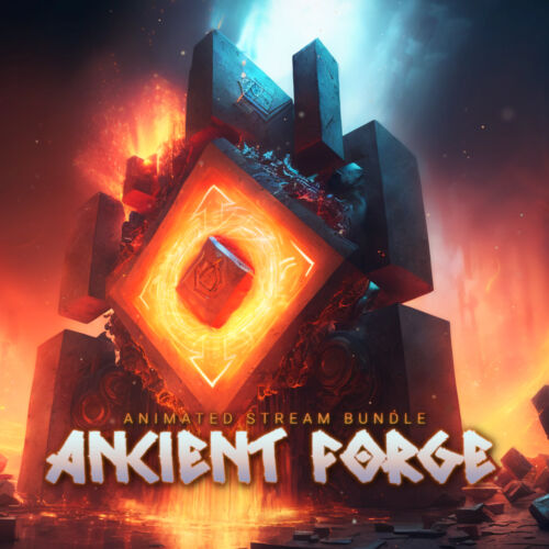 Ancient Forge animated Stream Overlay Bundle for Twitch, YouTube and Facebook