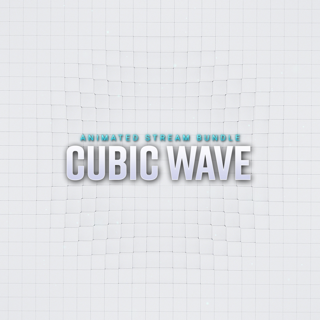 Title Picture for the Cubic Wave Twitch Overlay Pack