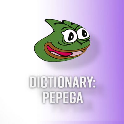 A humorous illustration of Pepe the Frog with a goofy expression, representing the popular Twitch emote and meme "pepega".