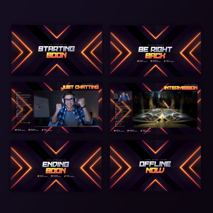 Ignition - Stream Screens - Fiery and Vibrant Design