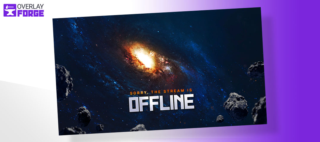 Deep Space Offline Screen für Twitch