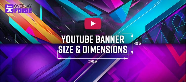 2 YouTube Banners with main Dimensions and Title