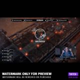 War in Space twitch overlay Package. showing an ingame scene