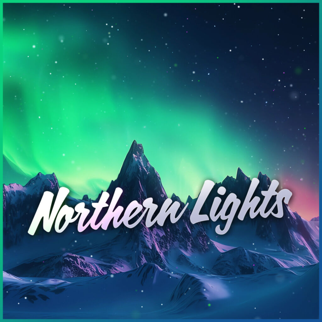 4 X Twitch Streaming Overlays Northern Lights Gaming 