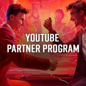 Two men are sitting at a table about to partner with youtube.