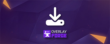 Banner mit Download-Symbol und Overlayforge-Logo