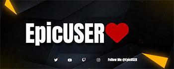 Banner Showcasing a Big Username with Heart Icon