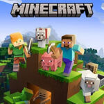 Minecraft Steve and a Friend starting a new adventure in Minecraft, the 6th most-viewed game on Twitch.
