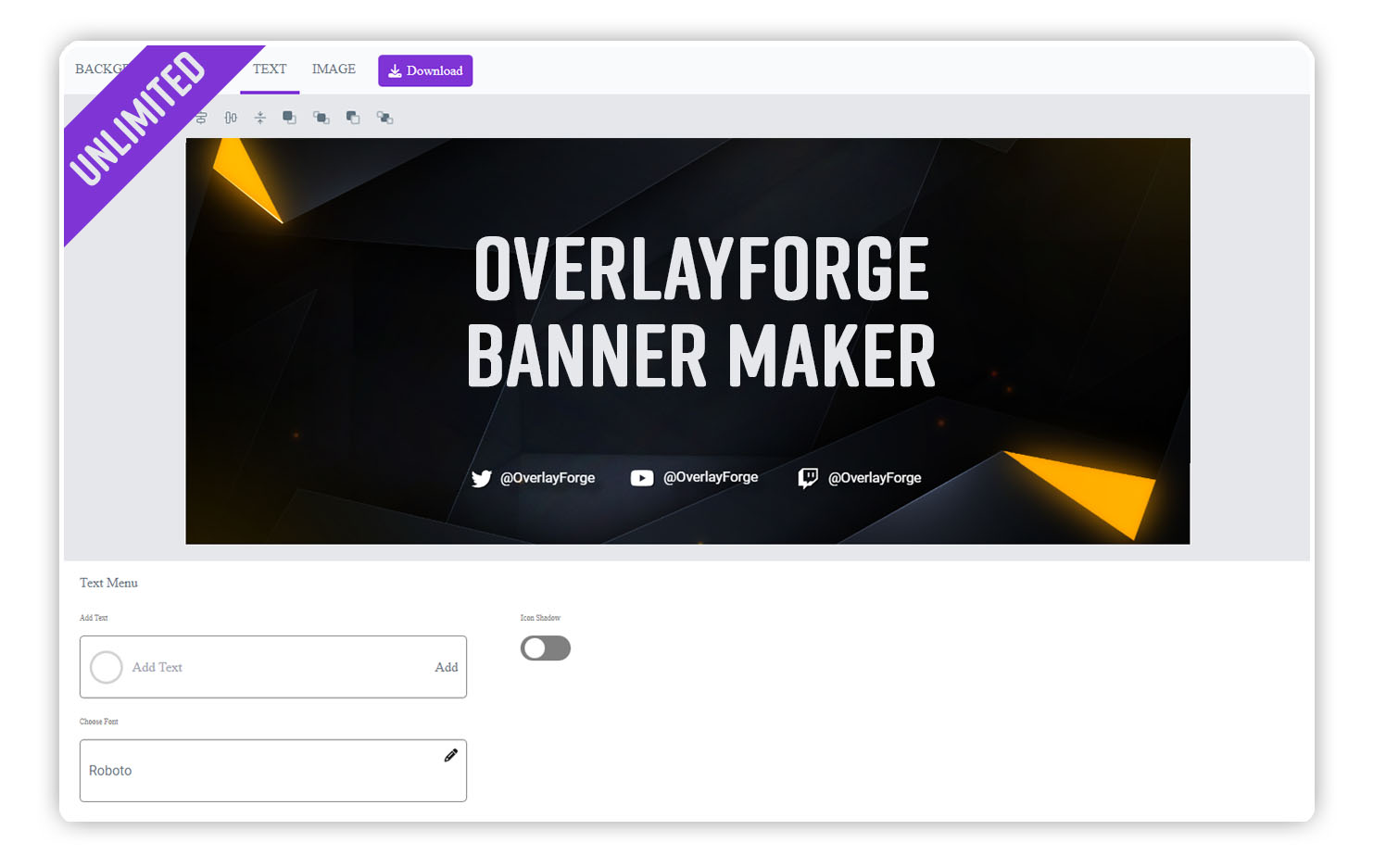 Banner Maker für Twitch und YouTube