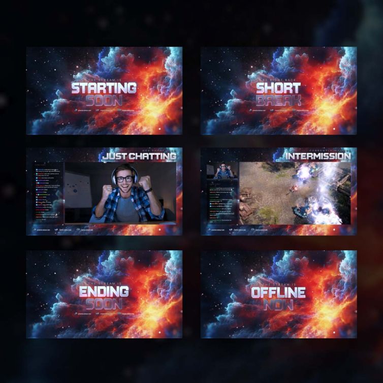 Stream Screens from the Infernal Galaxy Bundle.