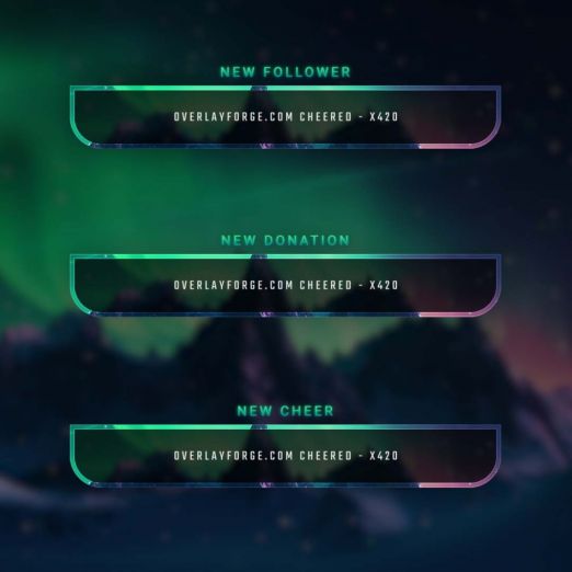 Stream Alerts from the Northern Lights Bundle