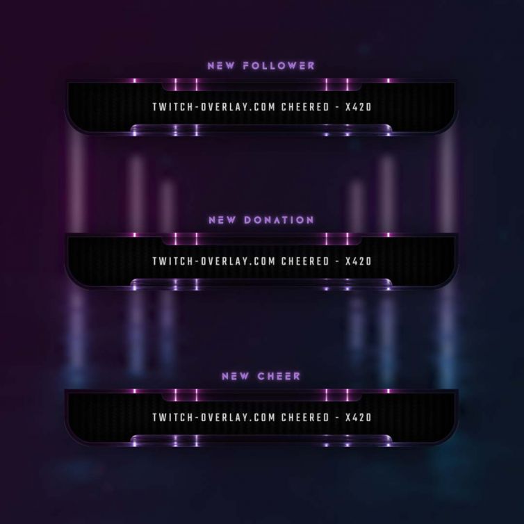 Stream Alerts from the Pillars of Lights Bundle