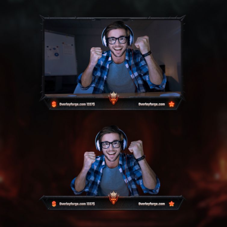 Diabolic Stream Bundle, showing all Webcam Frames included.