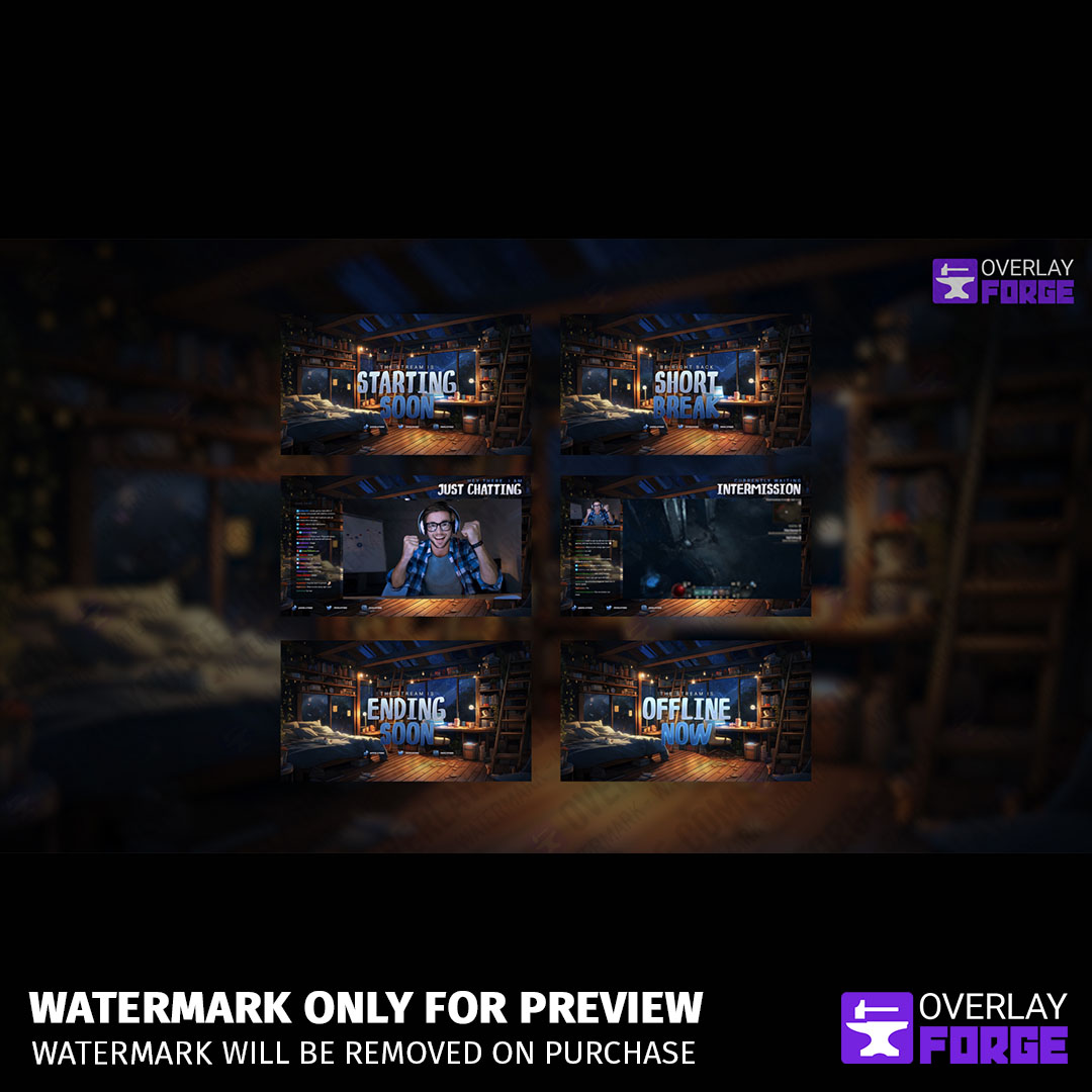 Cozy Winter Christmas Stream Overlays Twitch X 4 Gaming 