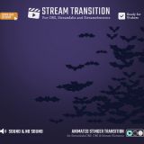 Bats Transition Start, Bats flying onto the screen and start darkening it.