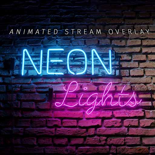 Neon Lights OBS Overlay Pack
