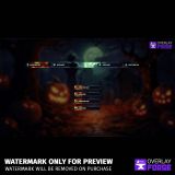Scary Halloween Stream Bundle, showing all Labels and ingame overlays.