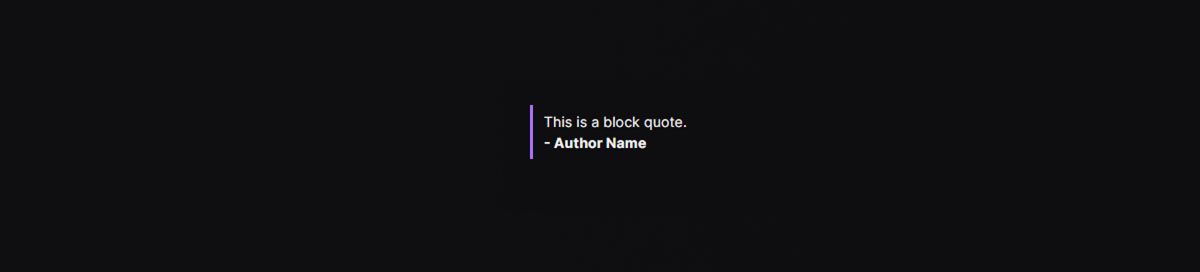 Markdown example of blockquotes rendered on Twitch.tv website.